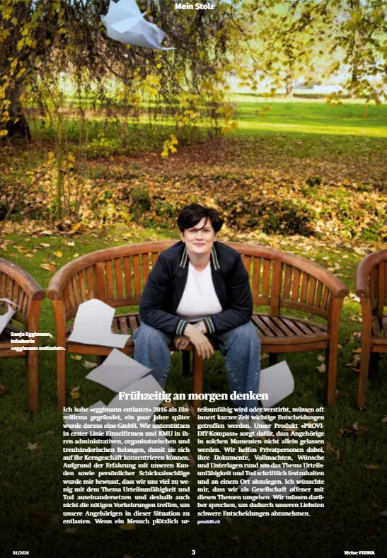 Magazinbeitrag über Sanja Eggimann in Best of Bern